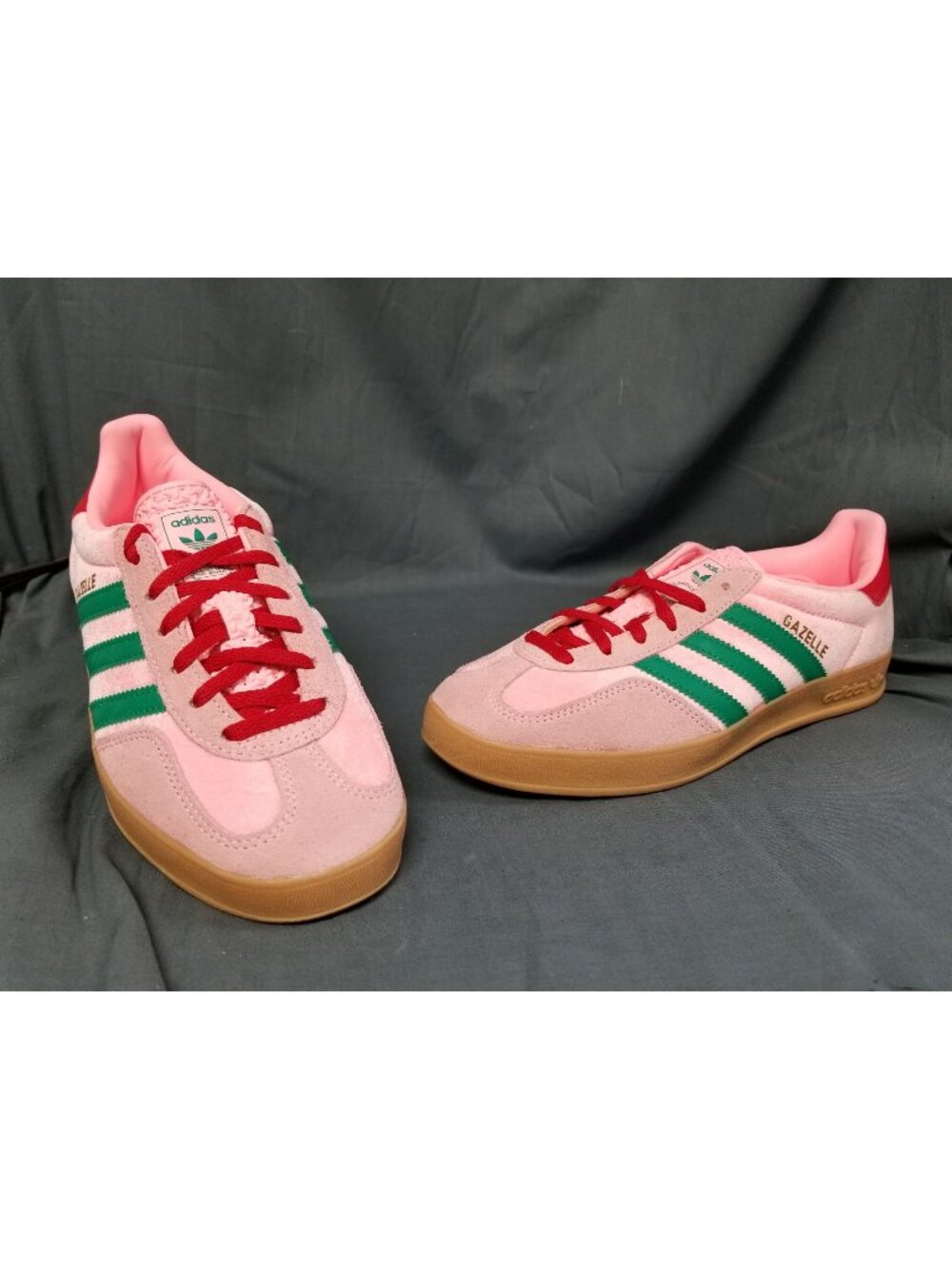 Adidas Gazelle Indoor Pink Velvet JI2713 Women's Size 7 NEW NO BOX!